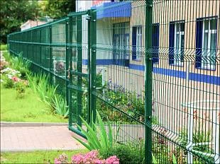 Секция Стандарт из прутка 4 мм, 2500x1030 с ячейкой 50х200 цвет зеленый ral 6005